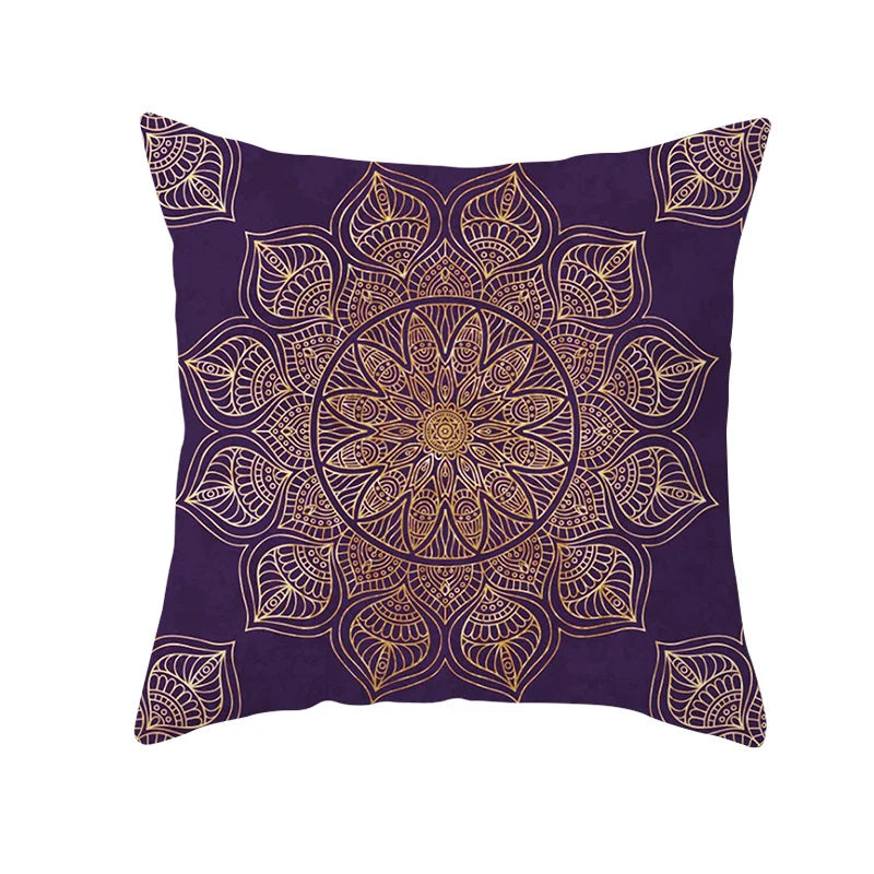 Axyaa Bohemian Geometric Polyester Pillowcase 45x45cm for Home Decor
