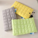 Axyaa Memory Pillow with Removable Quilted Pillowcase - Grey