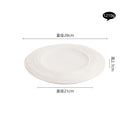 Axyaa Matte Wave Ceramic Dessert Plate Set - Molecular Cuisine Tableware
