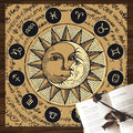 Zodiac Tarot Tablecloth Altar Cloth by Axyaa: Pagan Clock Pendulum Mat