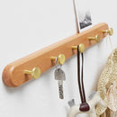 Axyaa Wooden Wardrobe Door Hook - Hemu Solid Wood Clothes Hanger