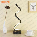 Axyaa LED Spiral Table Lamp Desk Light for Home Living Room Decor