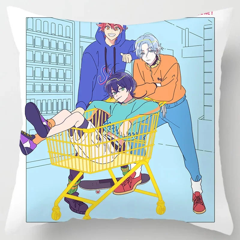 Axyaa SK8 Reki Kyan Miya Langa Pillow Case - Home Decor Cartoon Throw Pillowcases