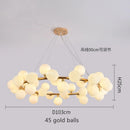 Axyaa Modern Gold Magic Bean Glass Ball Pendant Lamp DNA Molecular Hanging Light