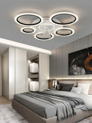 Axyaa Modern Acrylic Iron Ceiling Fan Light with Dimmable Remote Control