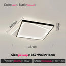 Axyaa Modern Square LED Ceiling Lamp for Bedroom Study Living Room