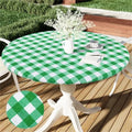 Axyaa Waterproof Elastic Round Tablecloth for Home Decoration and Parties