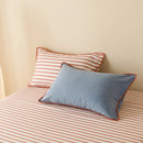 Axyaa Grid Duvet Cover Set with Sheet Pillowcases, Twin to Queen Size