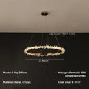 Axyaa Gold Metal LED Chandelier for Modern Home Decor