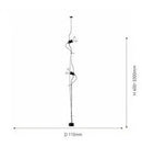 Axyaa Parentesi LED Pendant Lamp for Home Living Spaces