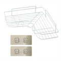 Axyaa Bathroom Triangle Storage Rack Shower Caddy Shelf Wall Hanging Organizer