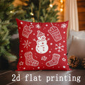 Axyaa Christmas-themed Decorative Pillow Covers for Sofa Bedroom Car