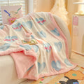 Axyaa Double-Sided Milk Wool Blanket: Class A Thickened Sofa & Office Nap Blanket