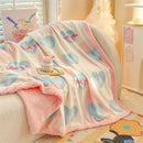 Axyaa Double-Sided Milk Wool Blanket: Class A Thickened Sofa & Office Nap Blanket