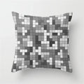 Axyaa Geometric Pillow Covers: Modern Grey Polyester Throw Pillow Cover