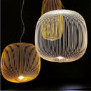 Axyaa Iron Birdcage Pendant Light for Restaurant and Living Room