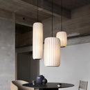 Axyaa Modern Silk Pendant Chandelier | Minimalist LED Indoor Lighting