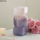 Axyaa Geometric Glass Vase for Stylish Flower Arrangement and Table Decoration