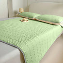 Axyaa Soft Latex Mattress Cover Quilted Protector Non-Slip Bedspread Summer Mat