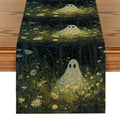 Rustic Halloween Plants Table Runner for Wedding Party & Home Decor by Axyaa