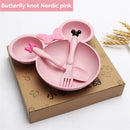 Axyaa Kids Tableware Set: Plate, Bowl, Spoon & Fork - Eco-Friendly Toddler Dining Kit