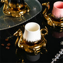 Axyaa Camel Coffee Cup Set - 110ml Creative Ceramic Mug & Plate