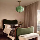 Axyaa Pumpkin Glass Chandelier - Modern Chinese Style for Home and Restaurant