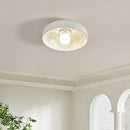 Axyaa Modern French Cream LED Ceiling Lamp for Bedroom, Living Room, and Hallway
