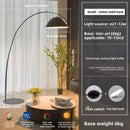 Axyaa Nordic Arc LED Floor Lamp, Adjustable Angle for Modern Living Room Lighting.