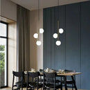 Axyaa Nordic Glass Ball LED Chandelier | Modern Bedside Indoor Lighting