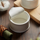 Axyaa Ceramic Dessert Bowl Set with Saucer Plate for Hotel Restaurant