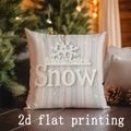 Axyaa Merry Christmas Snow Gnome Pillow Cover for Sofa Bedroom Car