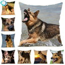 Axyaa German Shepherd Dog Polyester Pillowcase for Home & Office Decorateurs