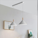 Axyaa Modern Art Iron Wood Pendant Lamp for Bedroom and Dining Room