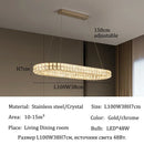 Axyaa Modern Crystal Chandelier LED Ceiling Pendant Lights