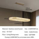 Axyaa Crystal LED Chandeliers: Modern Luxury Lighting for Living & Dining Room