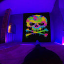 Axyaa Colorful Kiss Skull Hippie Tapestry Wall Hanging Home Decor