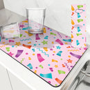 Axyaa Festive Ribbon Kitchen Drying Mat