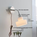Axyaa Nordic LED Wall Sconce, White Glass Lampshade, Bathroom Mirror Stair Light