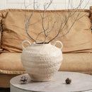 Large Farmhouse Vase with Handles by Axyaa - Handmade Rustic Decor for Home Entry