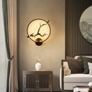 Axyaa LED Chinese Branch Flower Bird Wall Lamp for Home Decoration