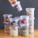 Axyaa Large Capacity Sealed Storage Box Set - Transparent Kitchen Organizer Jars