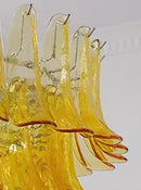 Axyaa Glass Petals Pendant Light - Colorful Tiered Hanging Lamp for Home Lighting