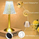 Axyaa Rechargeable Touch Table Lamp: Portable LED Decor Light for Home and Hospitality