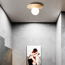 Axyaa Cream Yellow Stone Ceiling Lamp for Modern Home and Clothing Shop