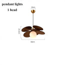Axyaa Glass LED Chandelier: French Retro Pendant Lighting for Living Room, Dining, Bedroom