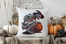 Axyaa Ghost Under Moon Halloween Throw Pillow Cover for Sofa, Bedroom, Car