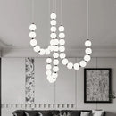 Axyaa LED Pendant Chandeliers Staircase Lighting for Modern Living Room Decor