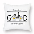 Axyaa Yellow Daisy Peach Skin Pillowcase