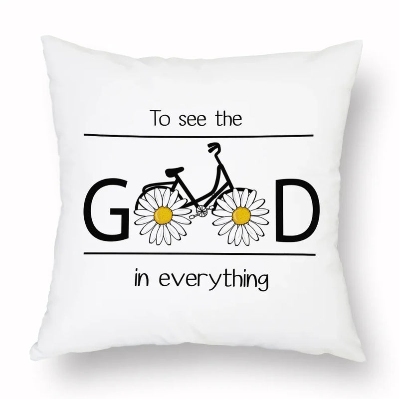 Axyaa Yellow Daisy Peach Skin Pillowcase